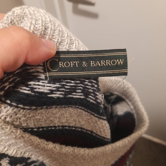 *BOGO FREE* XL Men's Croft and Barrow Vintage Cabincore Pullover Sweater - Picture 3 of 4